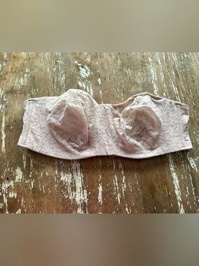 Torrid Bliss unpadded strapless Lace Bandeau Bra